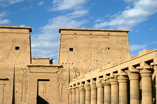 First Pylon, Temple of Isis at Philae and Colonnade