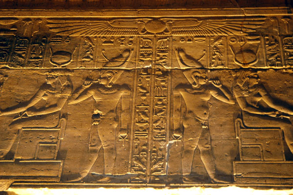 Reliefs in the Inner Sanctuary of the Temple of Isis at Philae