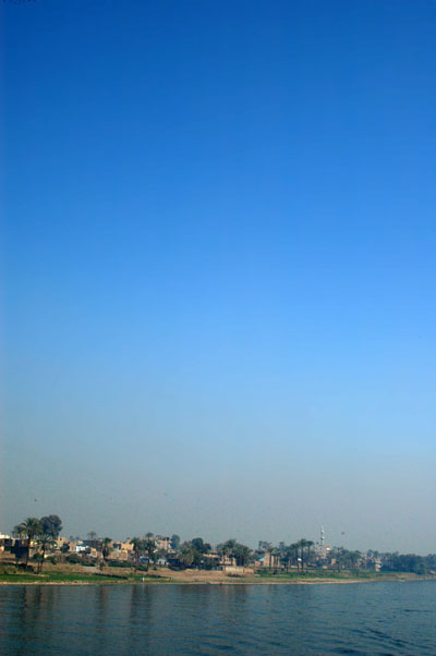 Blue sky over the Nile