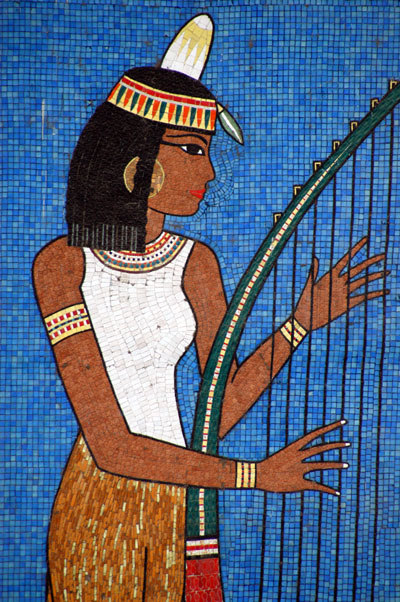 Mosaics on Luxor's Nile bridge