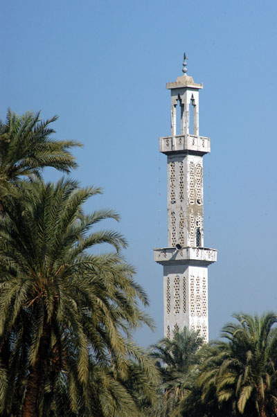 Minaret and palms