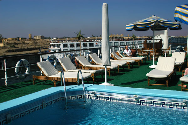 The pool on the Nile Adventurer