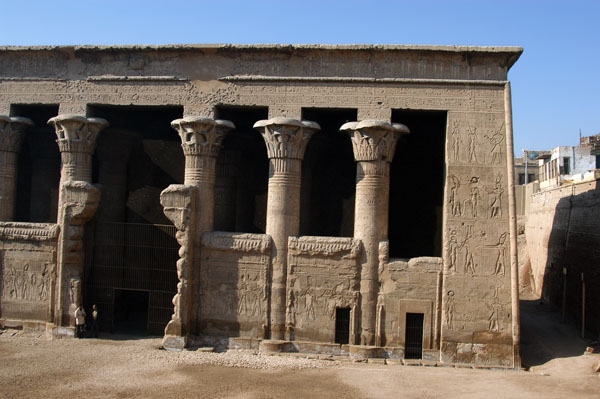 The Temple of Khnum at Isna was built under Ptolemy VI  (180-145 BC)