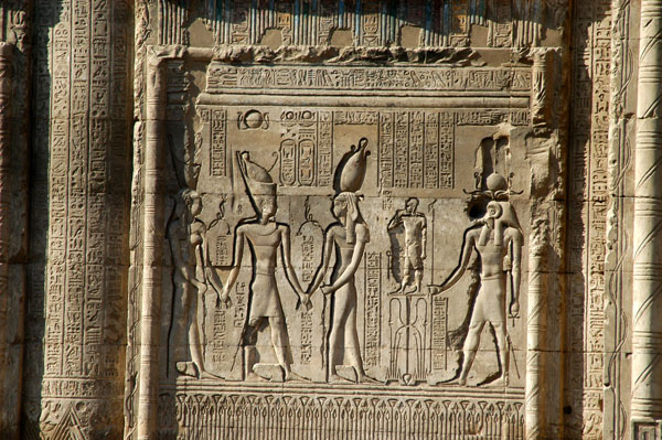 Khnum, the ram-headed god was the creator of people. The Great Potter modeled them from Nile clay for Ra to give life to