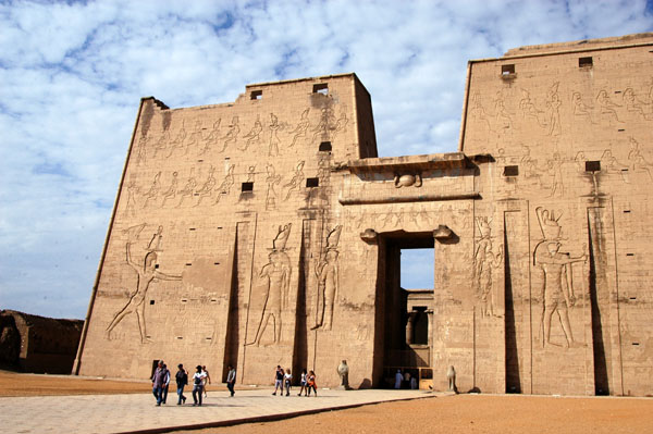 First Pylon of Ptolemy XII, completed in 57 BC