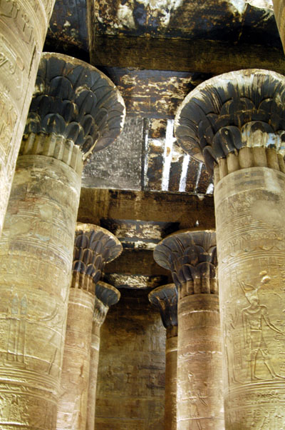 Scorched ceiling of the Inner Hypostyle Hall