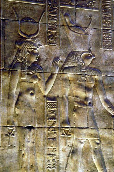 Hathor and Horus
