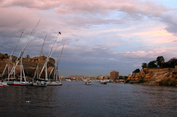 Sunset felucca ride, Aswan