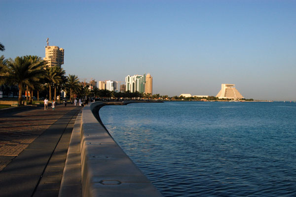 Part of Doha's 7 km long Corniche