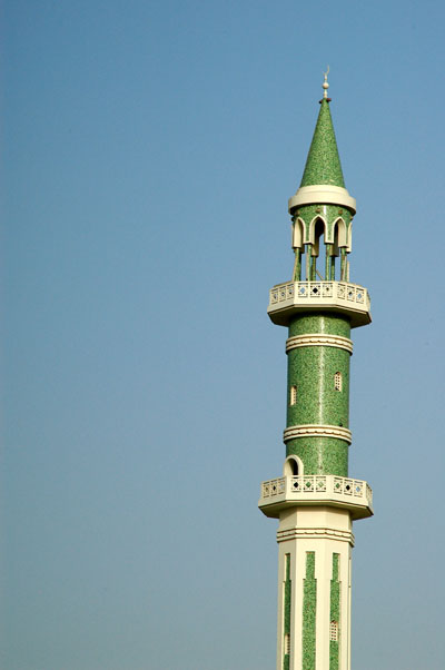 Green minaret near the Diwan Emiri