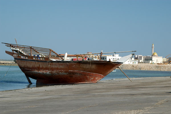 Dhow on the boat ramp at Al Khor