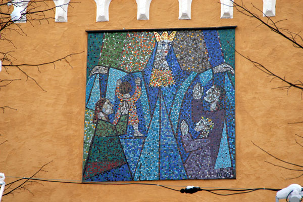 Mosaic on the Pfarrkirche, Bad Hofgastein