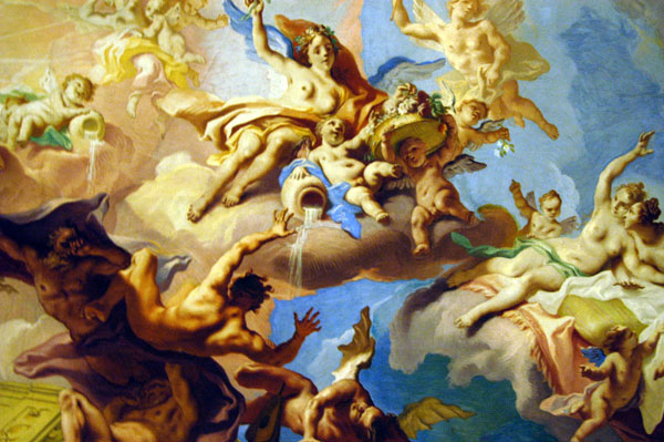 Carlo Carlone frescoes, Oberes Belvedere