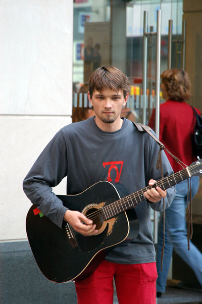 Street musician, Munich