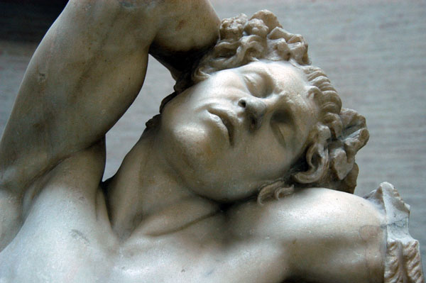 In ancient times, the Sleeping Satyr was brought to Rome from Greece