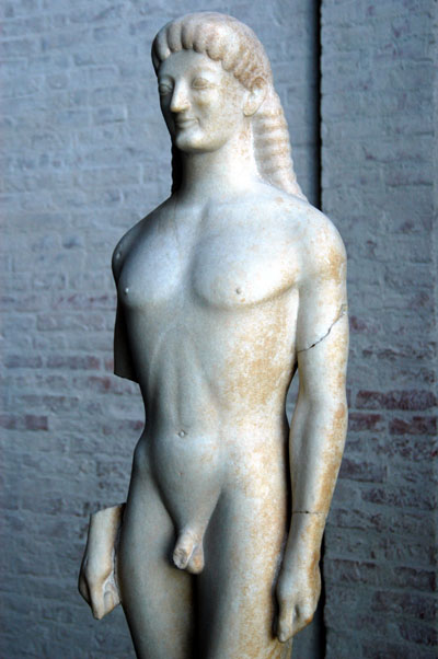 Kouros, the Apollo of Tenea, Corinthian ca 560 BC