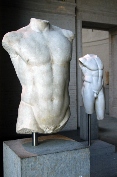 Torso of Apollo after a statue bz Onatas from Aegina ca 460 BC