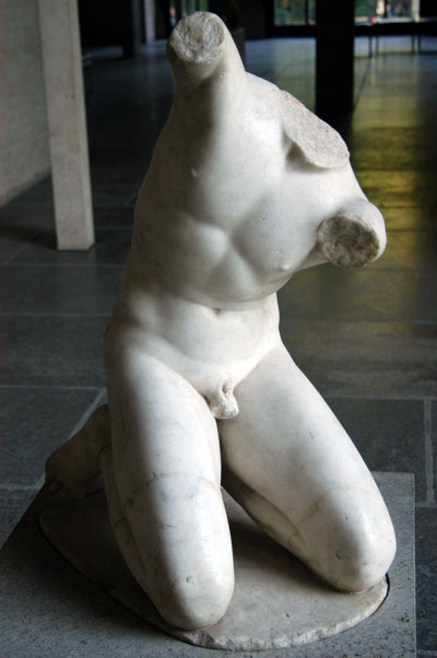 Torso of a kneeling boy, ca 300 BC