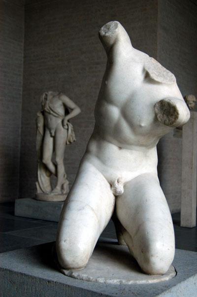 Torso of a kneeling boy, ca 300 BC