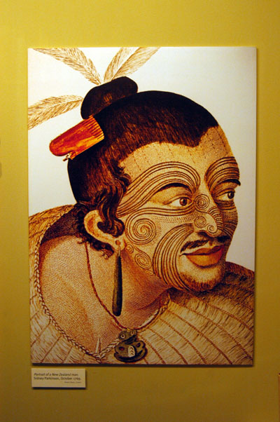 Maori painted in 1769 by Sidney Parkinson, Canterbury Museum