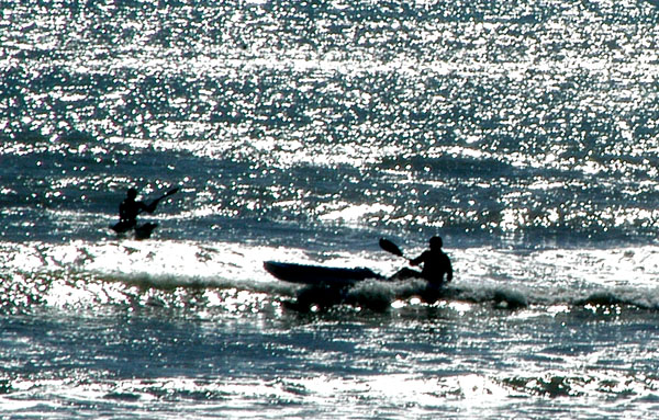 Surfing kayaks, New Brighton South