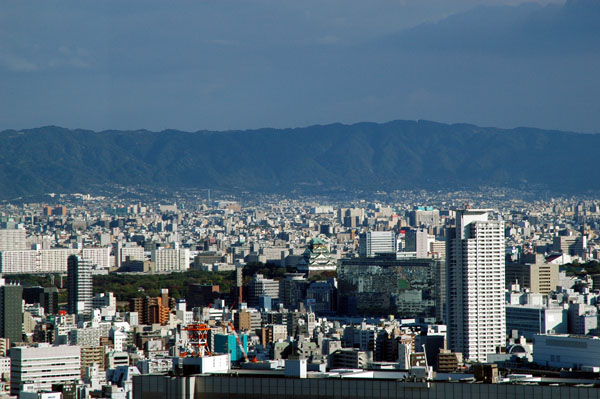 View southeast towards Osaka Castle
