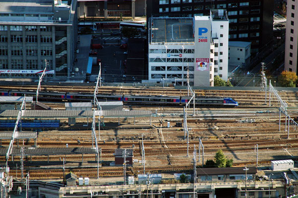 Rail lines at Osaka Station
