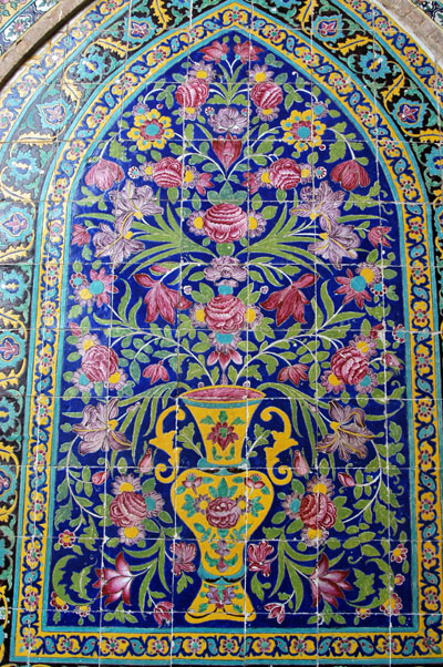 Glazed tiles, Agha Bozorg Mosque & Madraseh