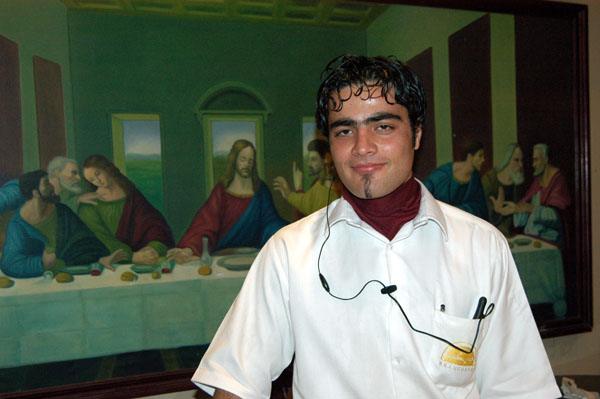 Waiter at Khangostar Armenian Restaurant, Jolfa