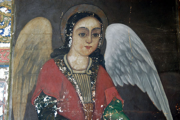 Angel, on the outside of Vank Cathedral, gives an idea what the interior holds