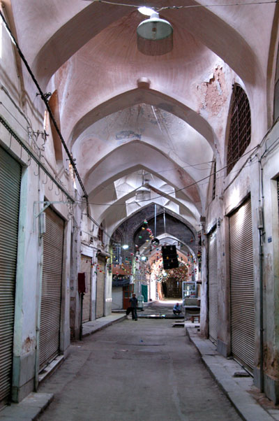 Side alley of the Bozorg Bazaar