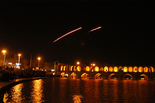 Fireworks during No Ruz, the Iranian New Year, 21 Mar 06