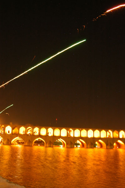 No Ruz fireworks, Isfahan