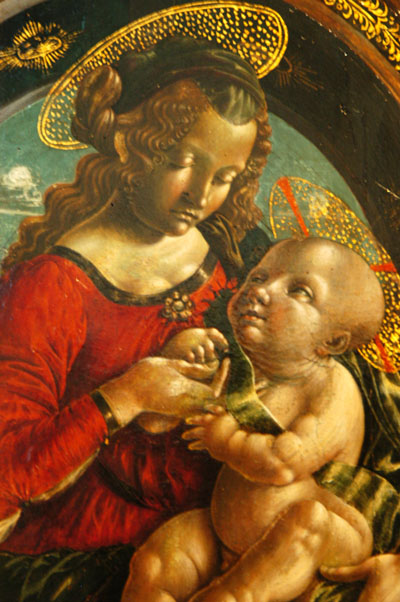 Follower of Bernardino Butinone, Virgin and Child under the Arch, late 15-early 16th C.