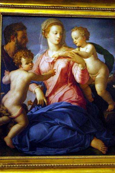 Agnolo Bronzino (1503-1572) The Holy Family with the Infant St. John the Baptist (Madonna Stroganoff)