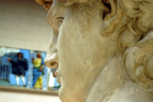 Michaelangelo's David - face closeup, Pushkin Museum