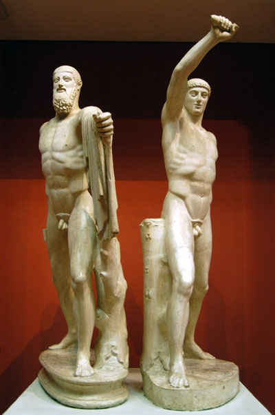 The tyrannicides Harmodios and Aristogeiton (National Archaeological Museum Naples)