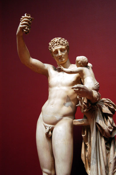 Hermes with child Dionysos (Archaeological Museum, Olympia)