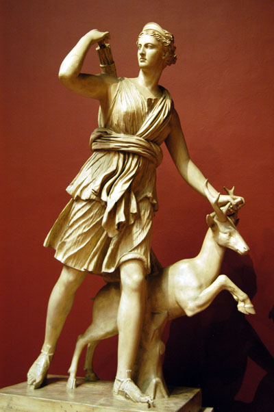 Artemis, the Diana of Versailles (Louvre)