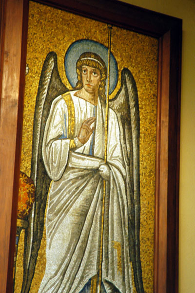 Mosaic copy The Angel (Church of San Vitale, Ravenna)