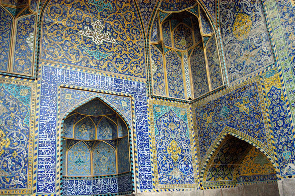 Inside the east iwan, Imam Mosque, Isfahan