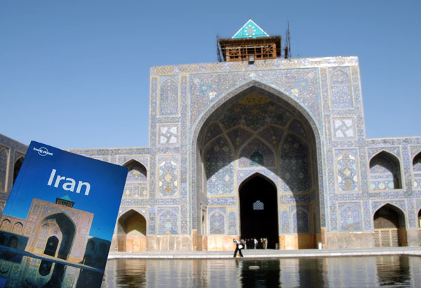 West iwan, Imam Mosque, cover the Lonely Planet Iran guide
