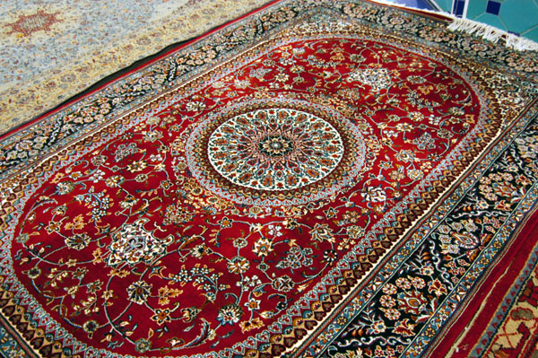 Persian carpet in the basement of Sheikh Lotfollah Mosque