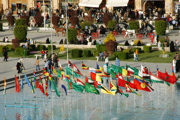 Flags of the members of the Organization of the Islamic Conference for Isfahans selection as 2006 Islamic Cultural Capital