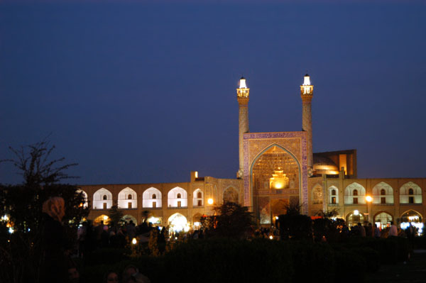 Imam Mosque at night, Imam Square, Isfahan