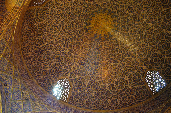 Dome of the main sanctuary, Madraseh-ye Chahar Bagh