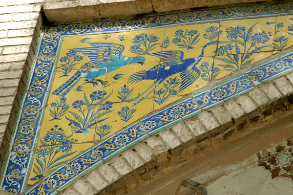 Tile birds, Hasht Behesht Palace, Isfahan