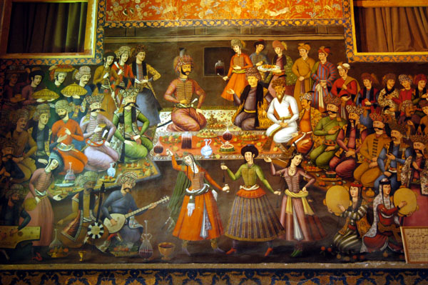Mural 2: Reception of Nader Mohammed Khan, King of Turkistan in 1646 by Shah Abbas II