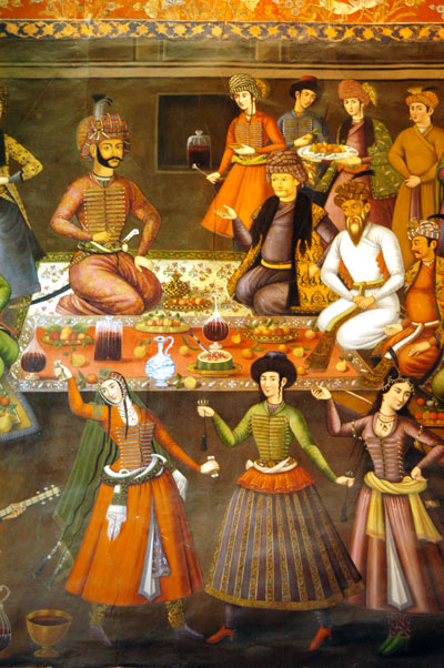 Mural 2: King of Turkistan entertained by dancing girls