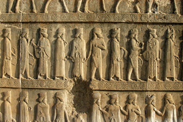 Reliefs on the Northern Staircase to Apadana Palace